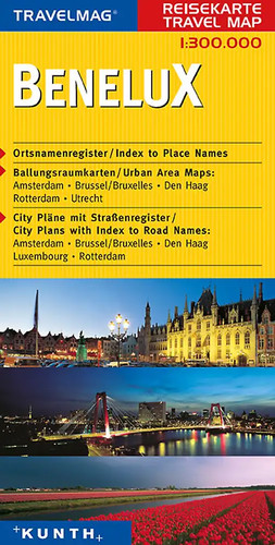 Kunth reisekarte benelux - reisekarte,