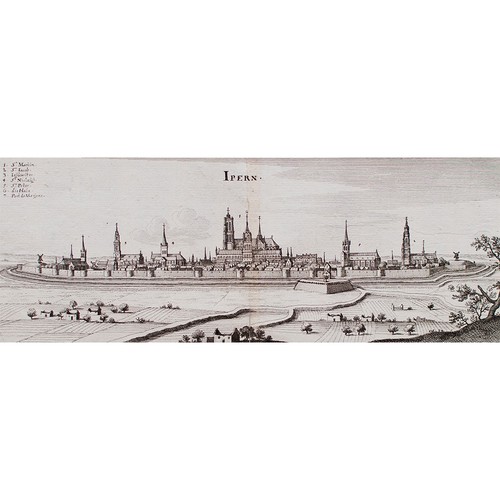 Ipern belgien kupferstich - belgien,