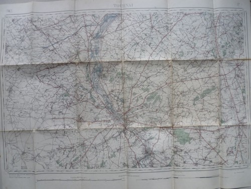 Topogr karte belgien 1910 - topogr.,