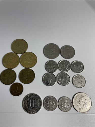 Benelux münzen italien 8 - benelux, italien,8