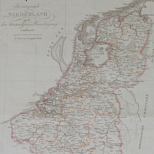 Historische karte niederlande - historische,