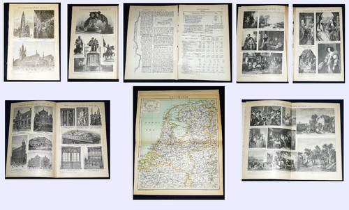 Niederlande landkarte kunst - niederlande, &