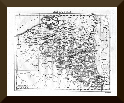 Belgien historische landkarte - belgien,
