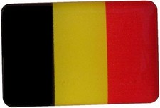 3 D Aufkleber 20x30mm Belgien
